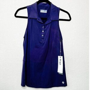 NWT! Lija Deep Purple Sleeveless Tennis Polo Size Small